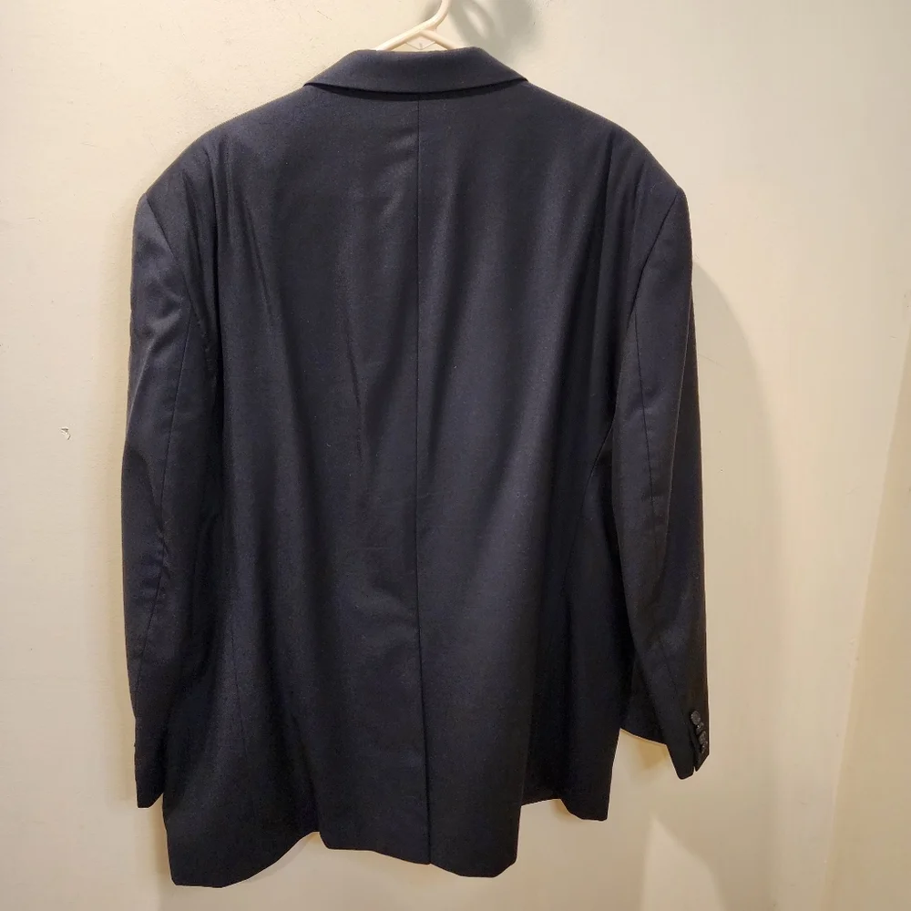 LAUREN Ralph Lauren Men's Classic Black Blazer 100% Wool Natural 50R